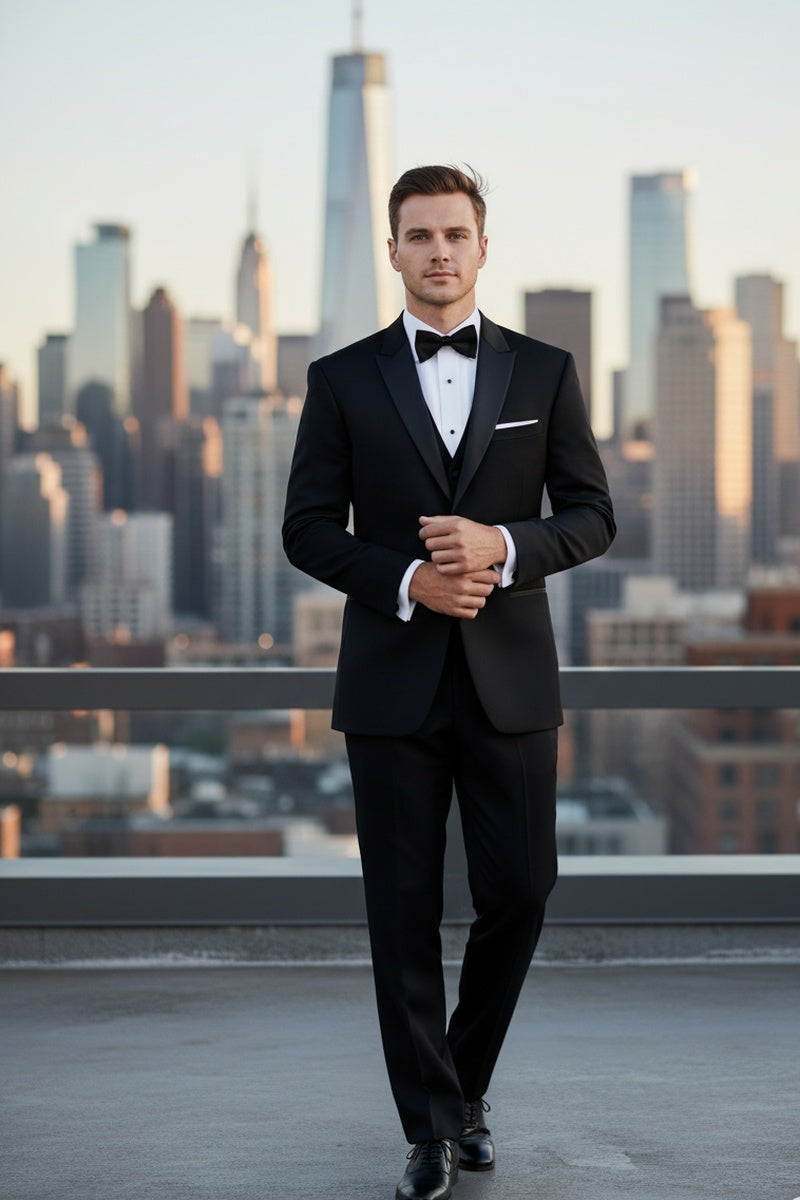 "Vermont" Black Tuxedo Jacket (Separates)