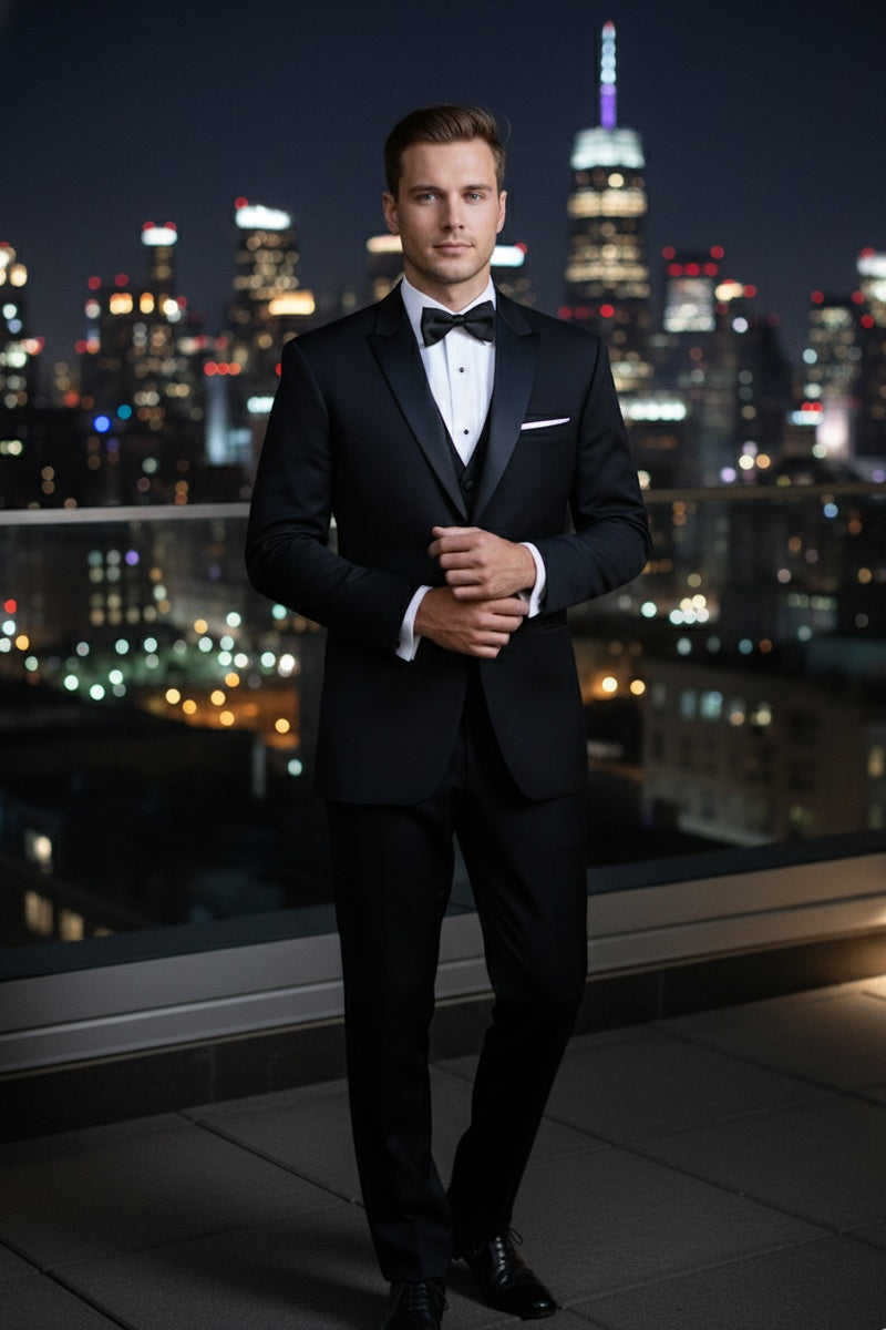 "Vermont" Black Tuxedo Jacket (Separates)