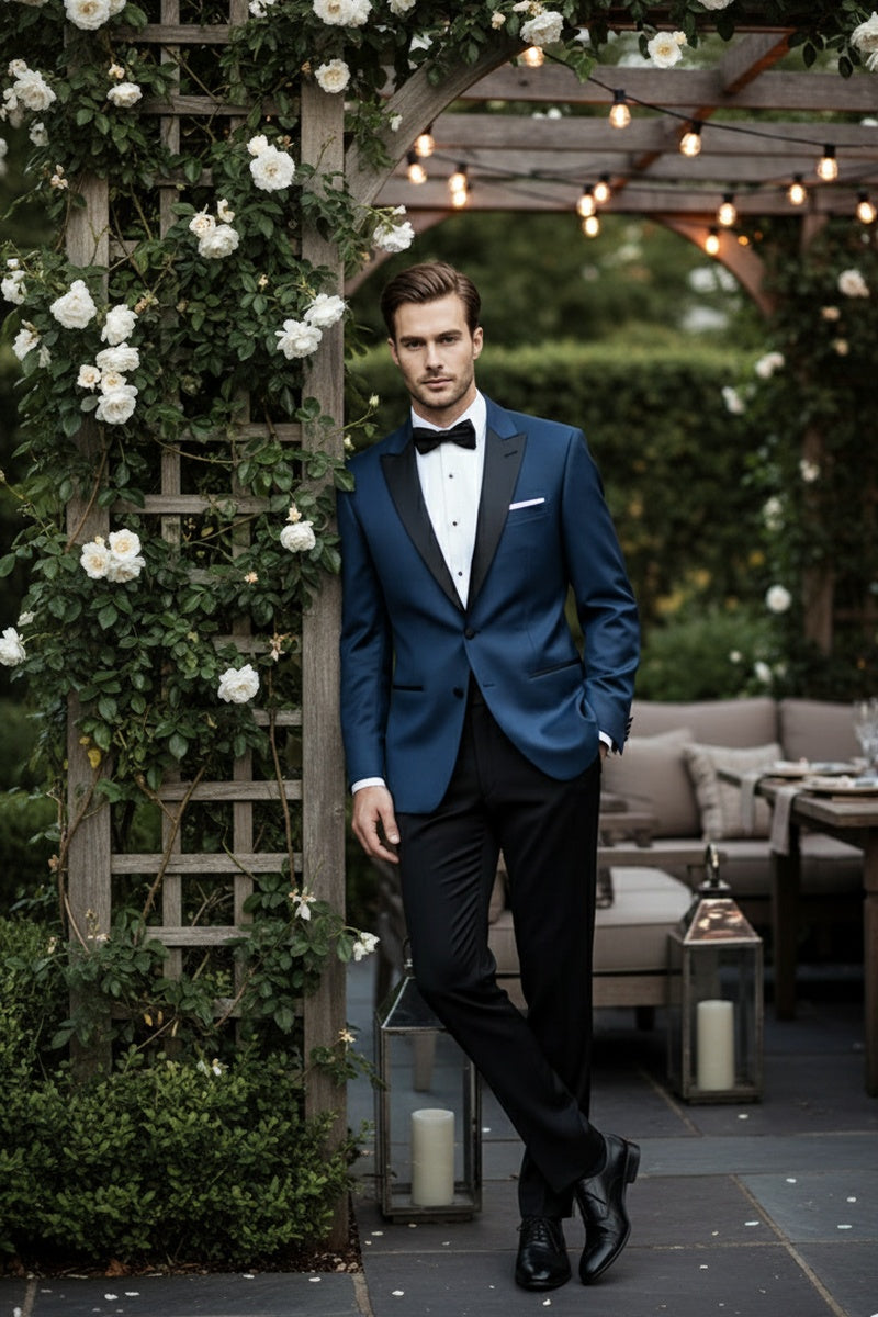 "Vermont" Indigo Blue Tuxedo Jacket