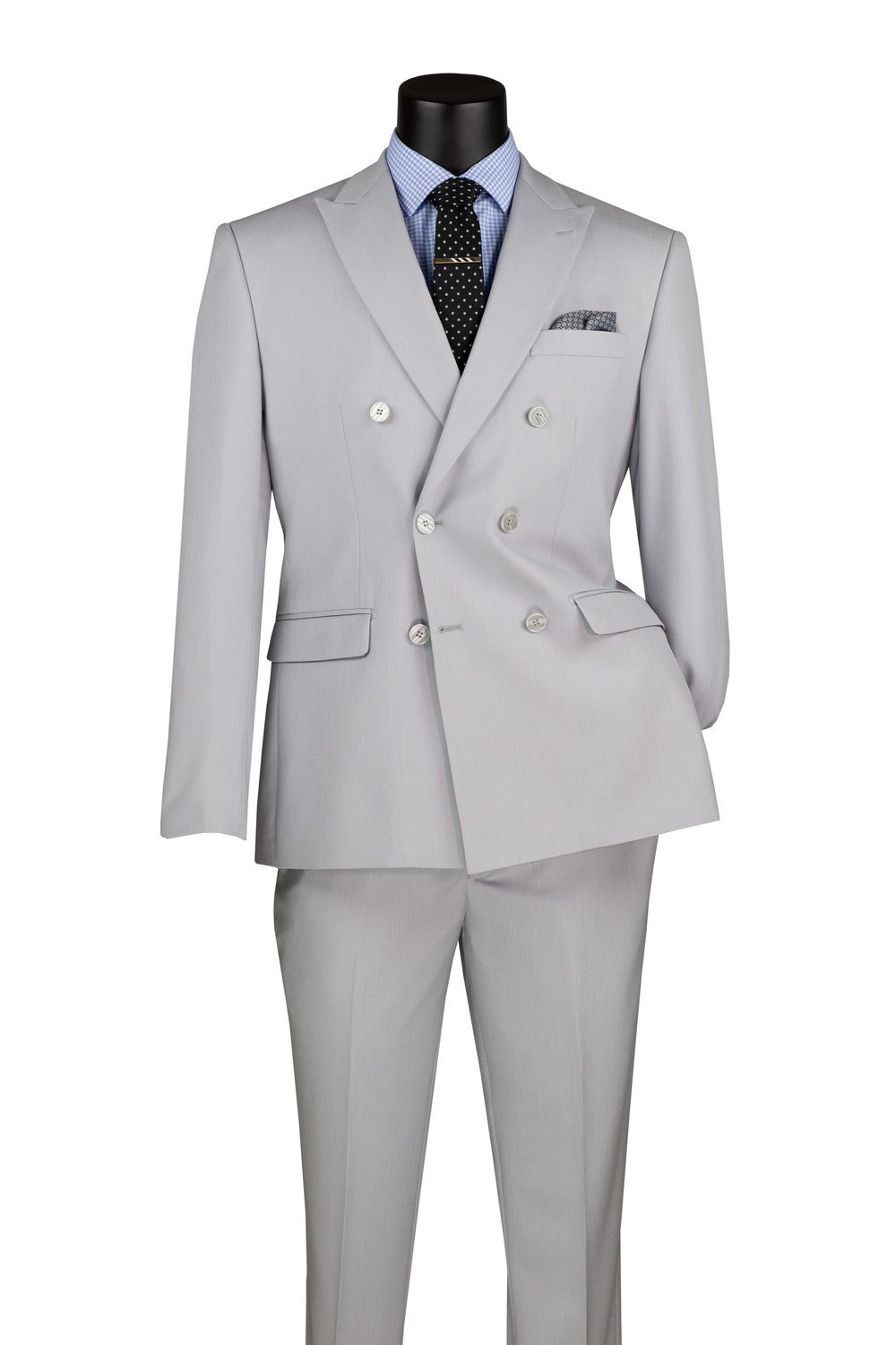 "Apex" Silver Suit (2-Piece Set)