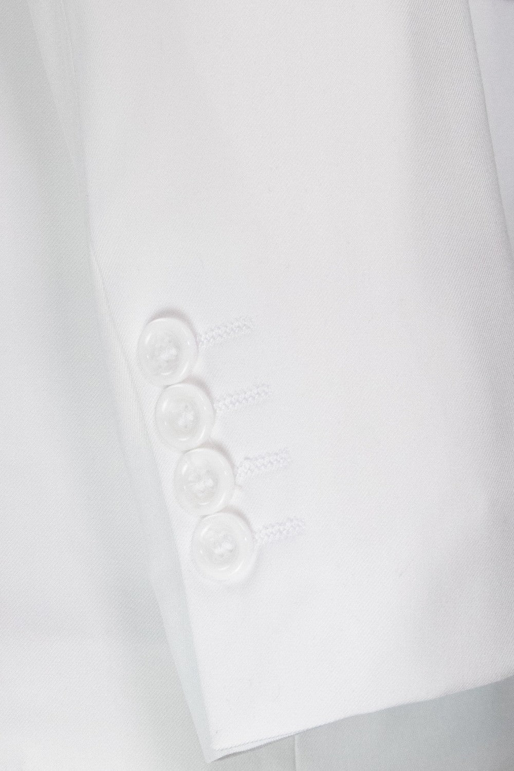"Preston" White 2-Button Notch Suit (3-Piece Set)