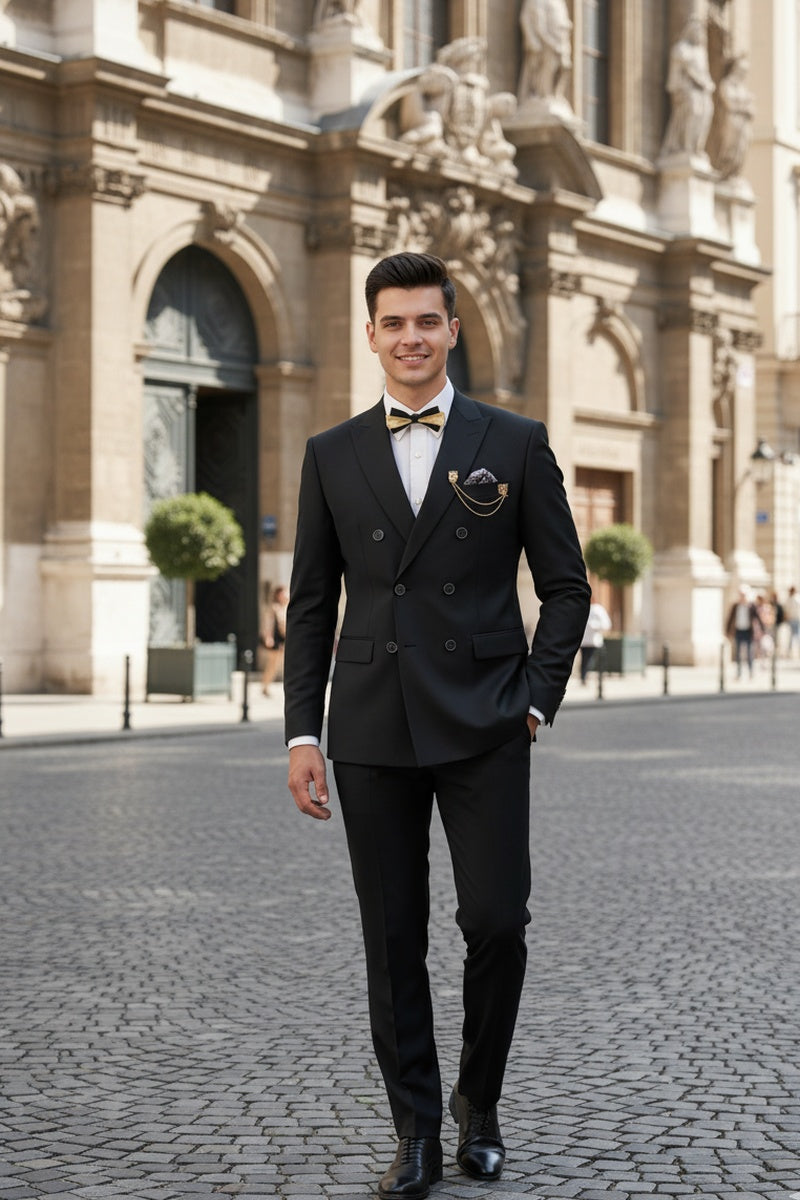 "Apex" Black Suit (2-Piece Set)