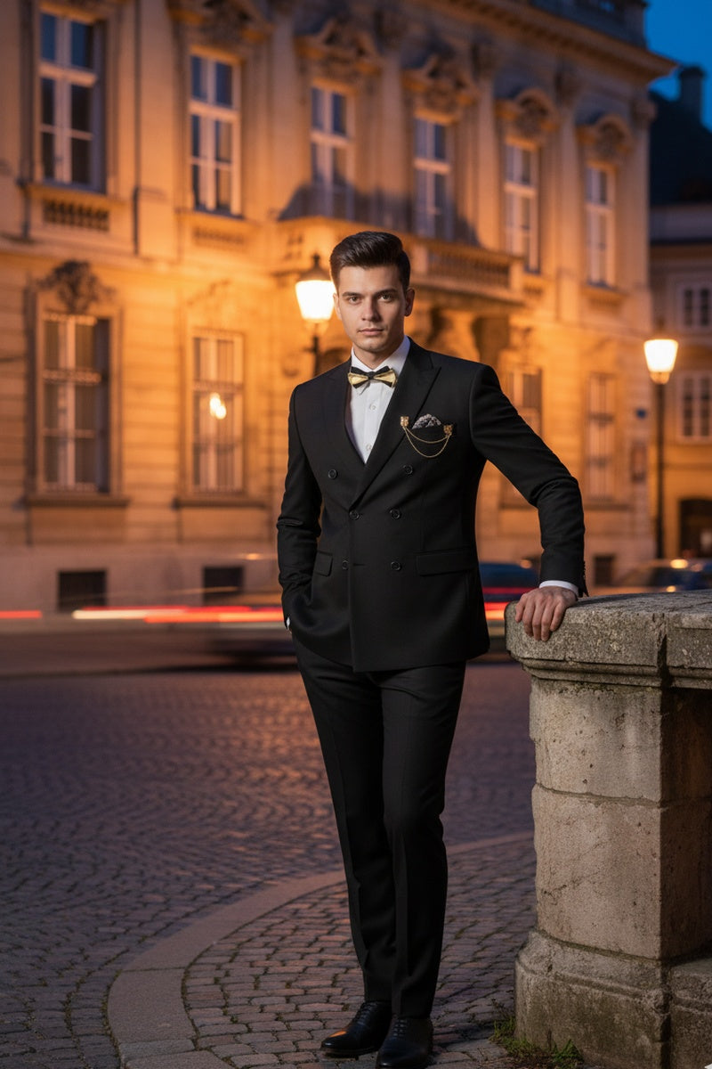 "Apex" Black Suit (2-Piece Set)