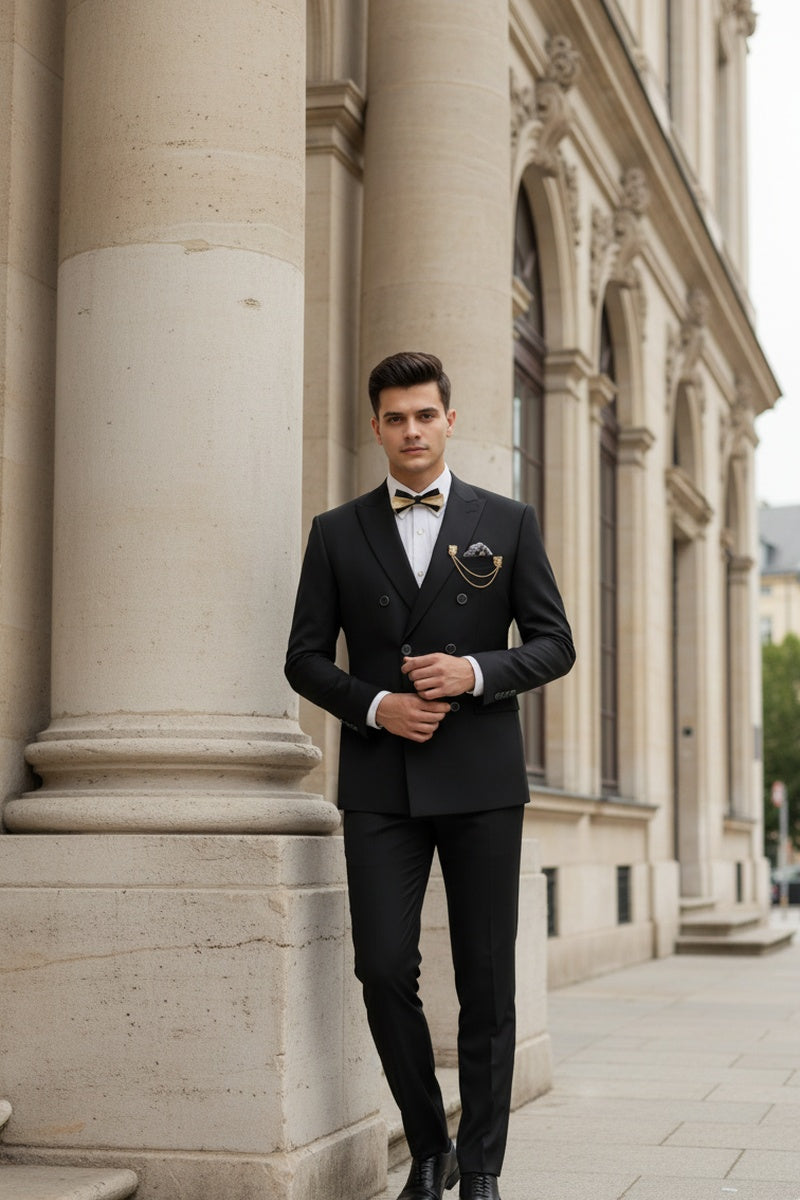 "Apex" Black Suit (2-Piece Set)
