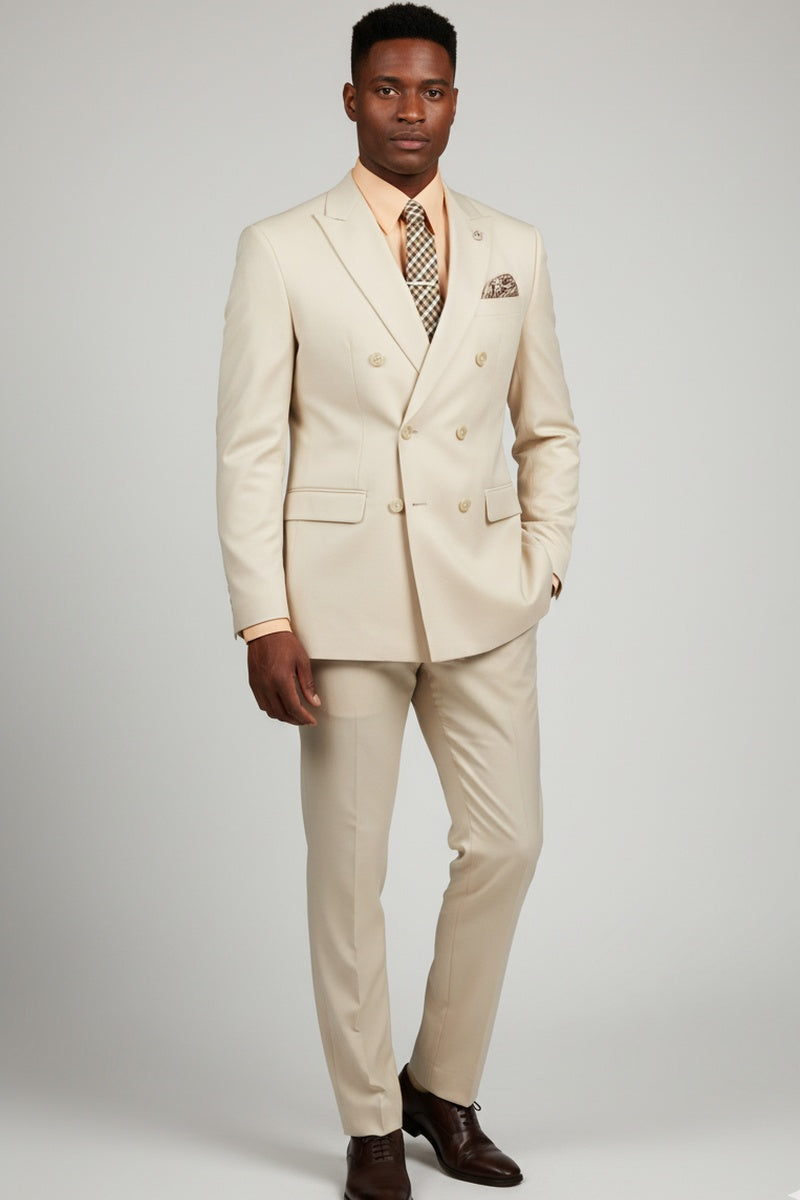 "Apex" Bone White Suit (2-Piece Set)