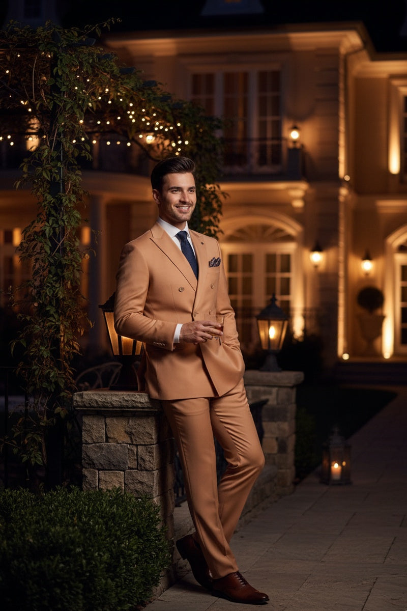 "Apex" Peach Suit (2-Piece Set)