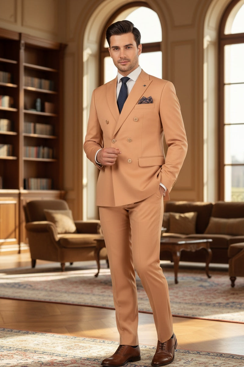 "Apex" Peach Suit (2-Piece Set)