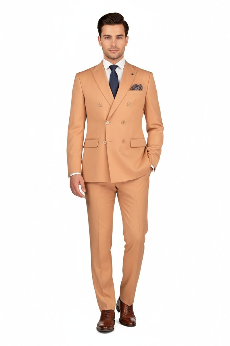 "Apex" Peach Suit (2-Piece Set)