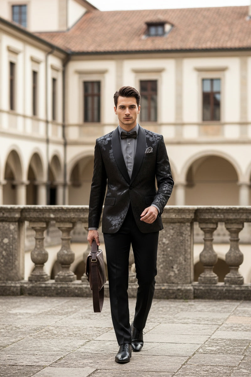 "Fusion" Black Tuxedo Jacket (Separates)