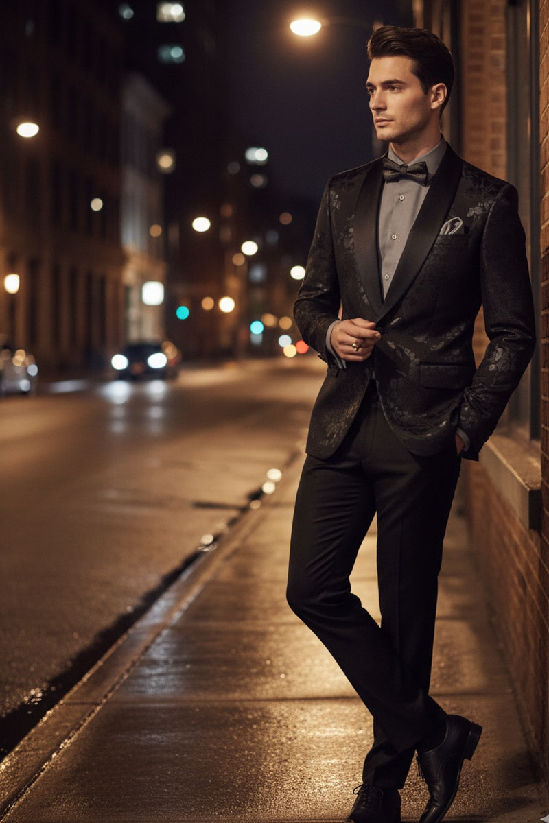 "Fusion" Black Tuxedo Jacket (Separates)