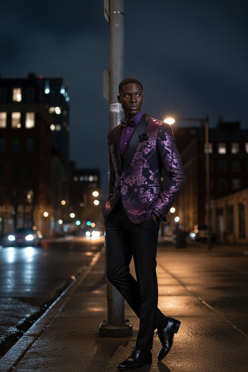 "Fusion" Lavender Tuxedo Jacket (Separates)