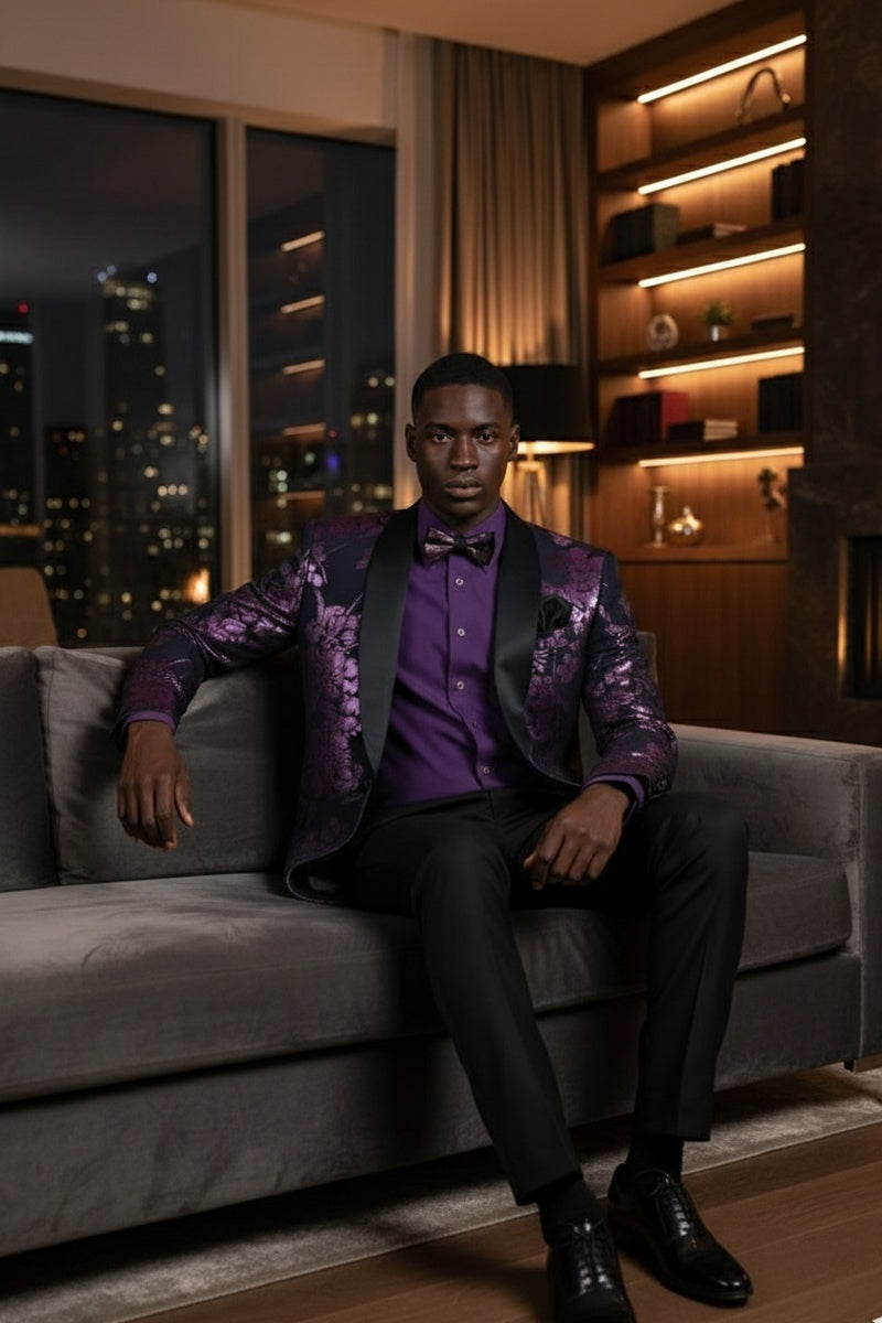 "Fusion" Lavender Tuxedo Jacket (Separates)