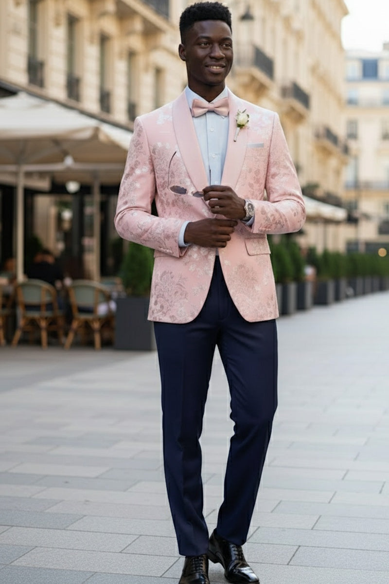 "Fusion" Pink Tuxedo Jacket (Separates)