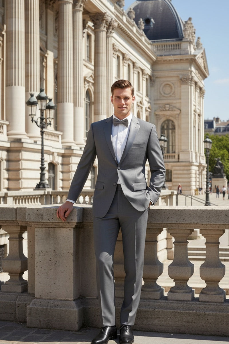 "Giorgio" Grey Vinci Tuxedo (2-Piece Set)