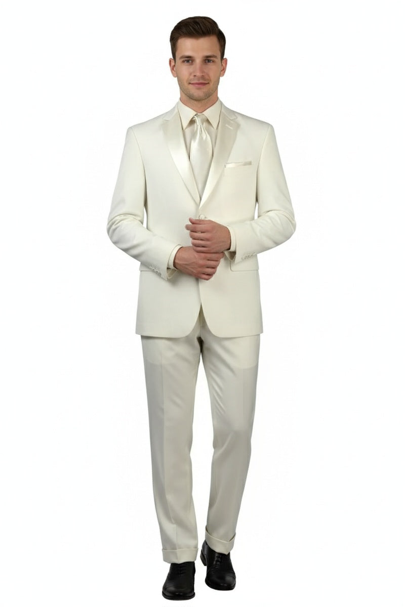 "Giorgio" Ivory 2-Button Notch Tuxedo (2-Piece Set)