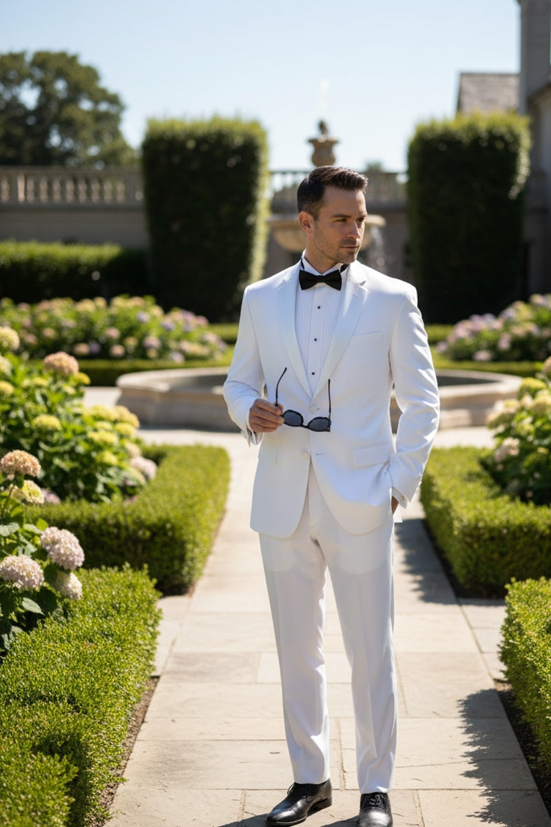 "Giorgio" White Vinci Tuxedo (2-Piece Set)
