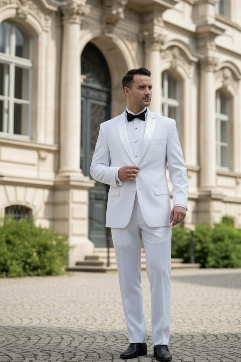 "Giorgio" White Vinci Tuxedo (2-Piece Set)