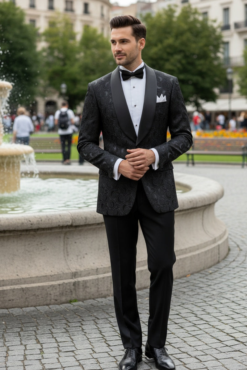 "Impressions" Black Tuxedo Jacket (Separates)