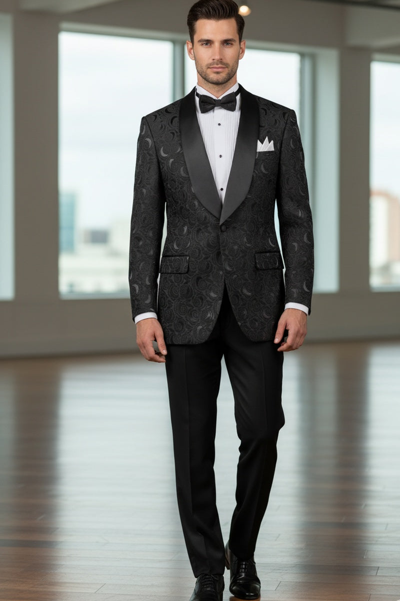 "Impressions" Black Tuxedo Jacket (Separates)