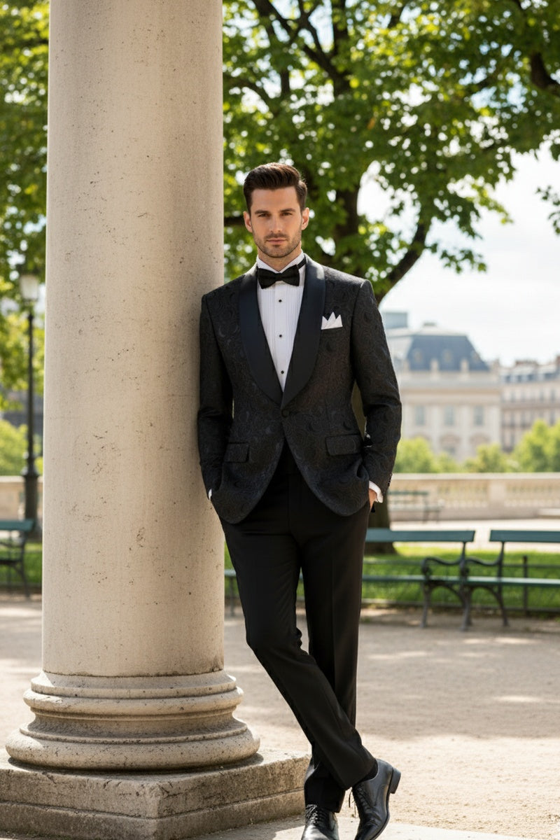 "Impressions" Black Tuxedo Jacket (Separates)