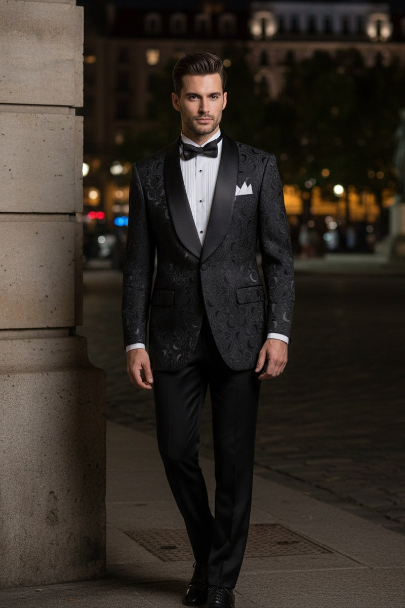 "Impressions" Black Tuxedo Jacket (Separates)