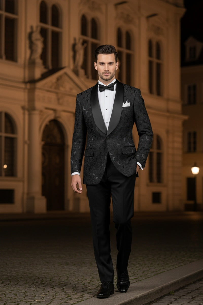 "Impressions" Black Tuxedo Jacket (Separates)