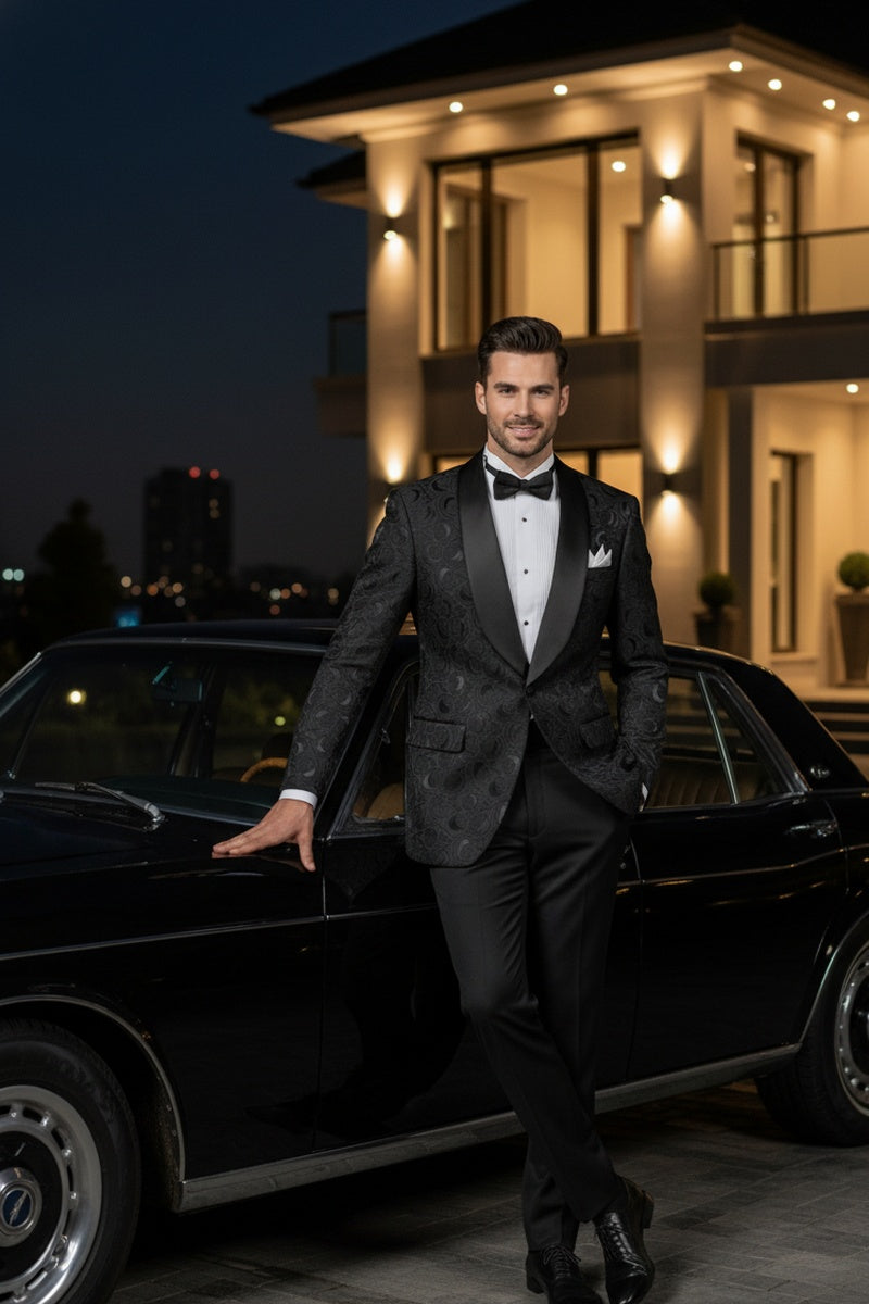 "Impressions" Black Tuxedo Jacket (Separates)