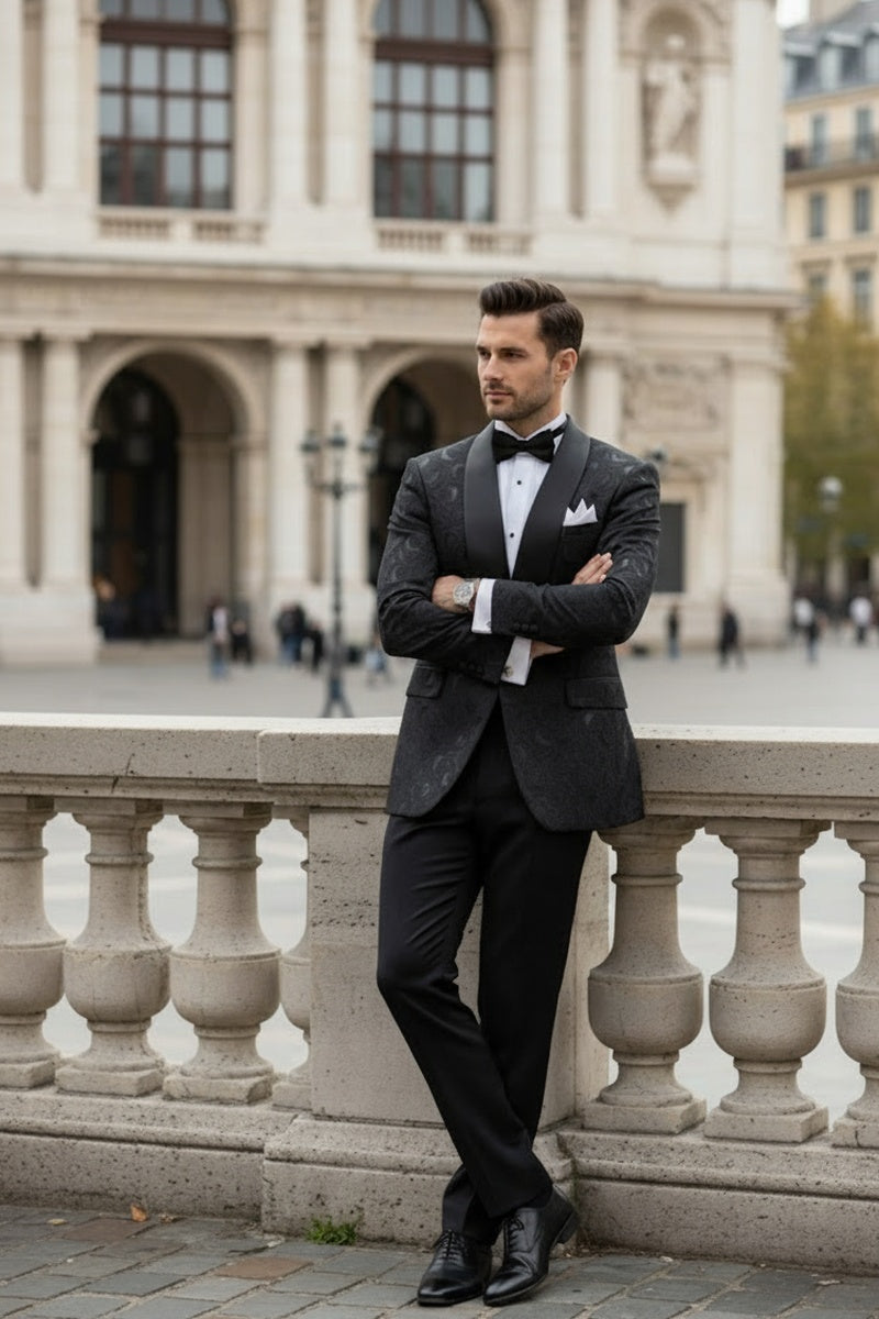 "Impressions" Black Tuxedo Jacket (Separates)