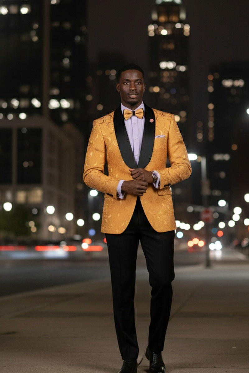 "Impressions" Gold Tuxedo Jacket (Separates) "Impressions" Gold Tuxedo Jacket (Separates)