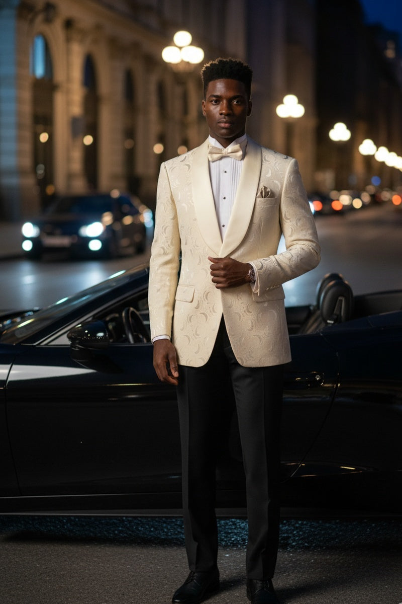 "Impressions" Light Champagne Tuxedo Jacket (Separates)