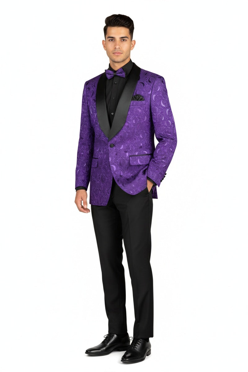 "Impressions" Purple Tuxedo Jacket (Separates)