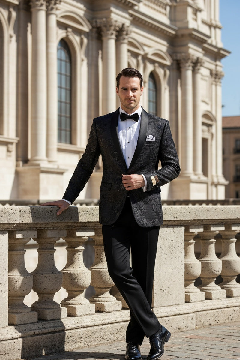 "Komodo" Black Tuxedo Jacket (Separates)