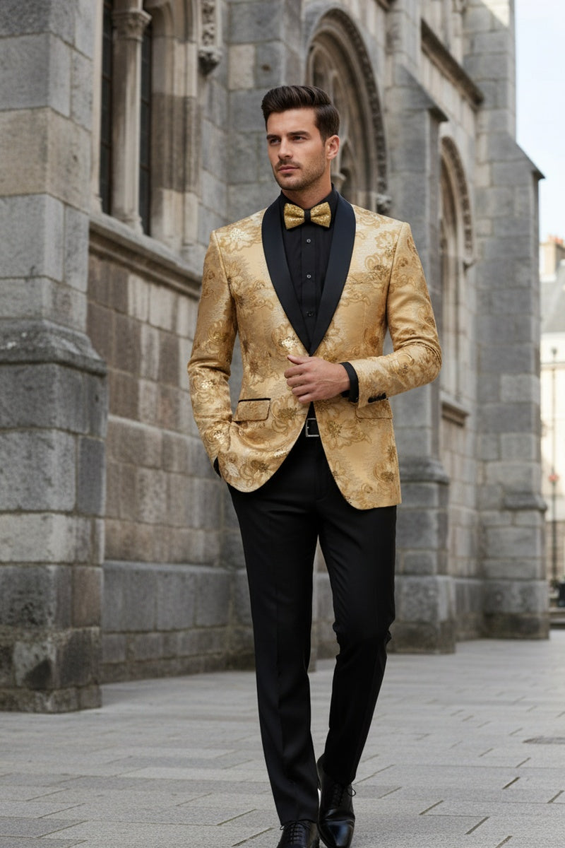 "Komodo" Champagne Tuxedo Jacket (Separates)