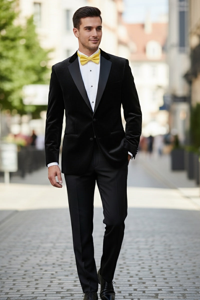 "Velvet" Black Tuxedo (2-Piece Set)