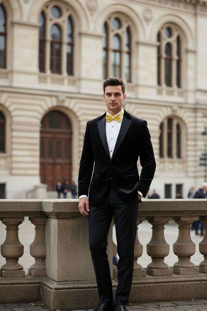 "Velvet" Black Tuxedo (2-Piece Set)
