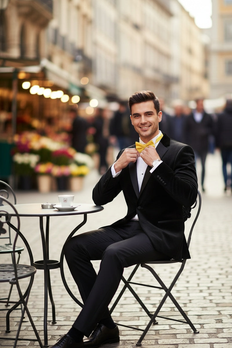 "Velvet" Black Tuxedo (2-Piece Set)