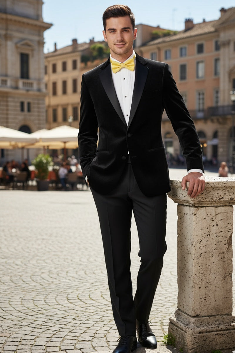 "Velvet" Black Tuxedo (2-Piece Set)
