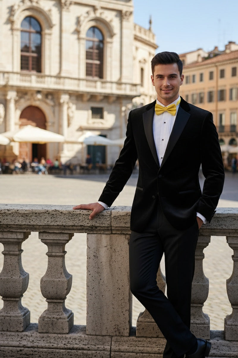 "Velvet" Black Tuxedo (2-Piece Set)