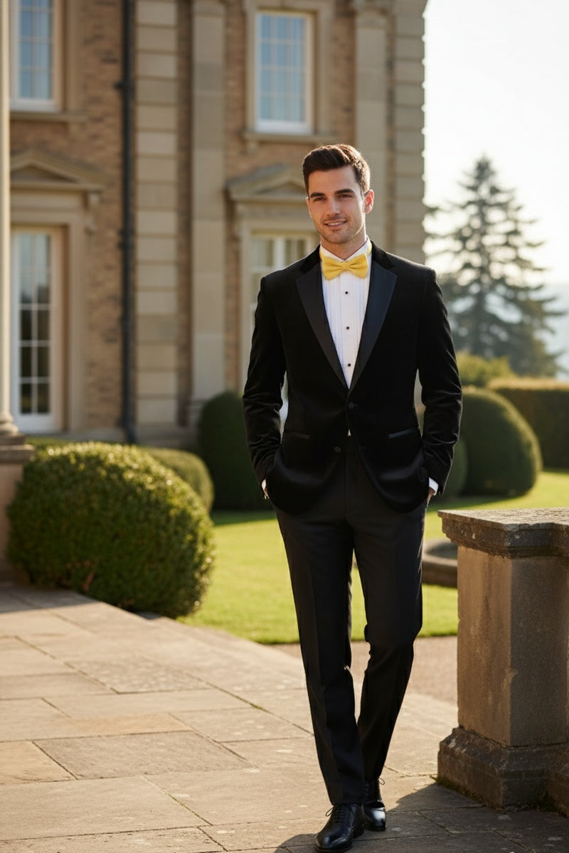"Velvet" Black Tuxedo (2-Piece Set)
