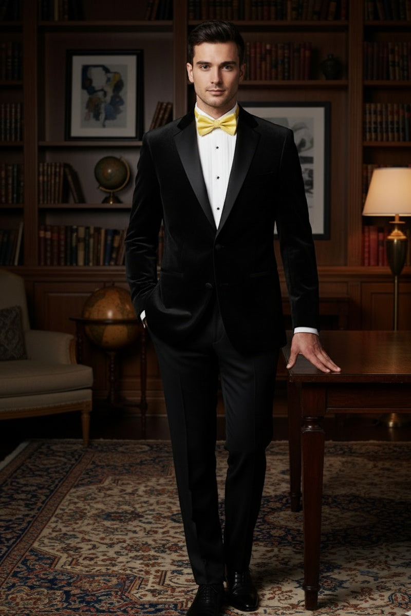 "Velvet" Black Tuxedo (2-Piece Set)