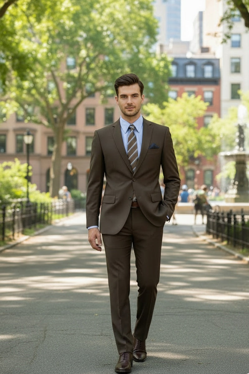 "Versafit" Brown Suit (2-Piece Set)