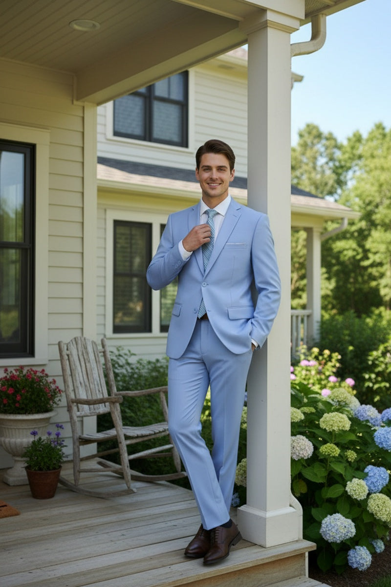 "Versafit" Light Blue Suit (2-Piece Set)