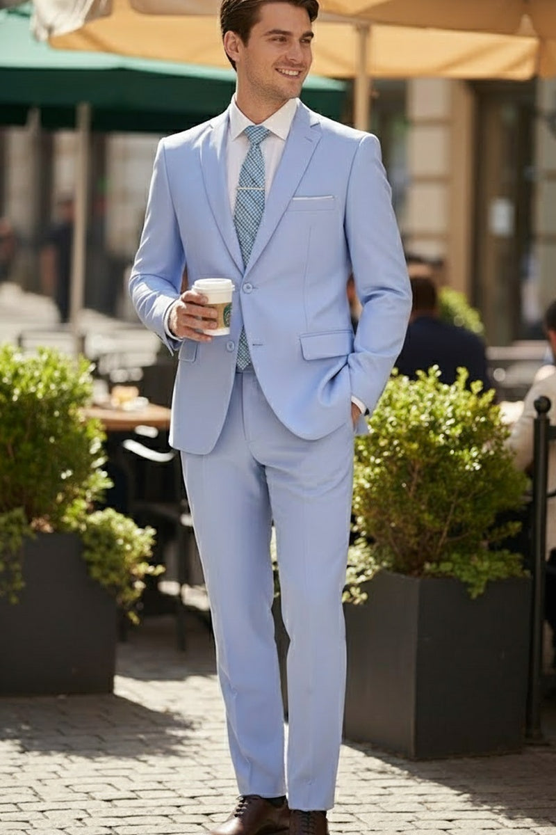 "Versafit" Light Blue Suit (2-Piece Set)