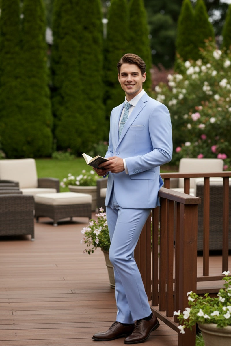 "Versafit" Light Blue Suit (2-Piece Set)