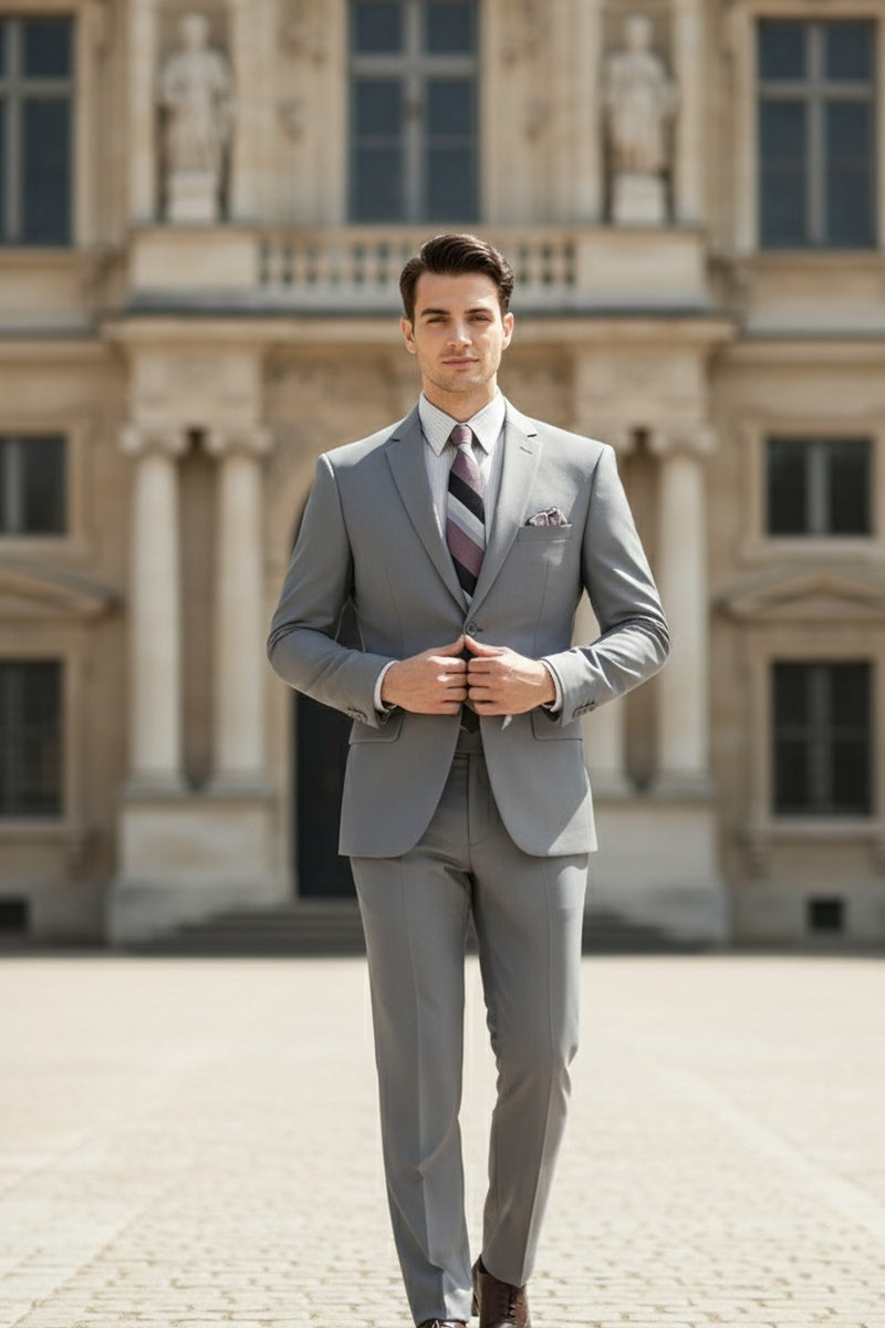 "Versafit" Medium Grey Suit (2-Piece Set)