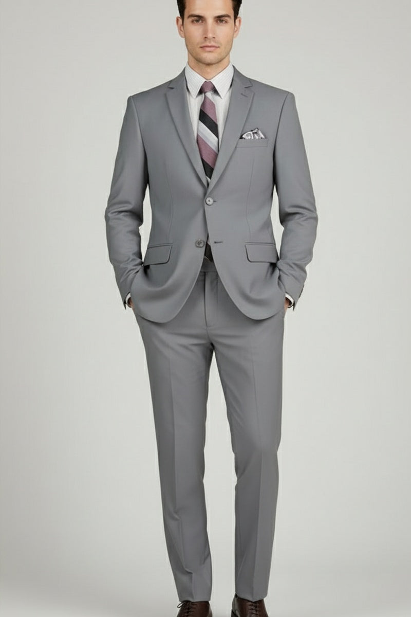"Versafit" Medium Grey Suit (2-Piece Set)