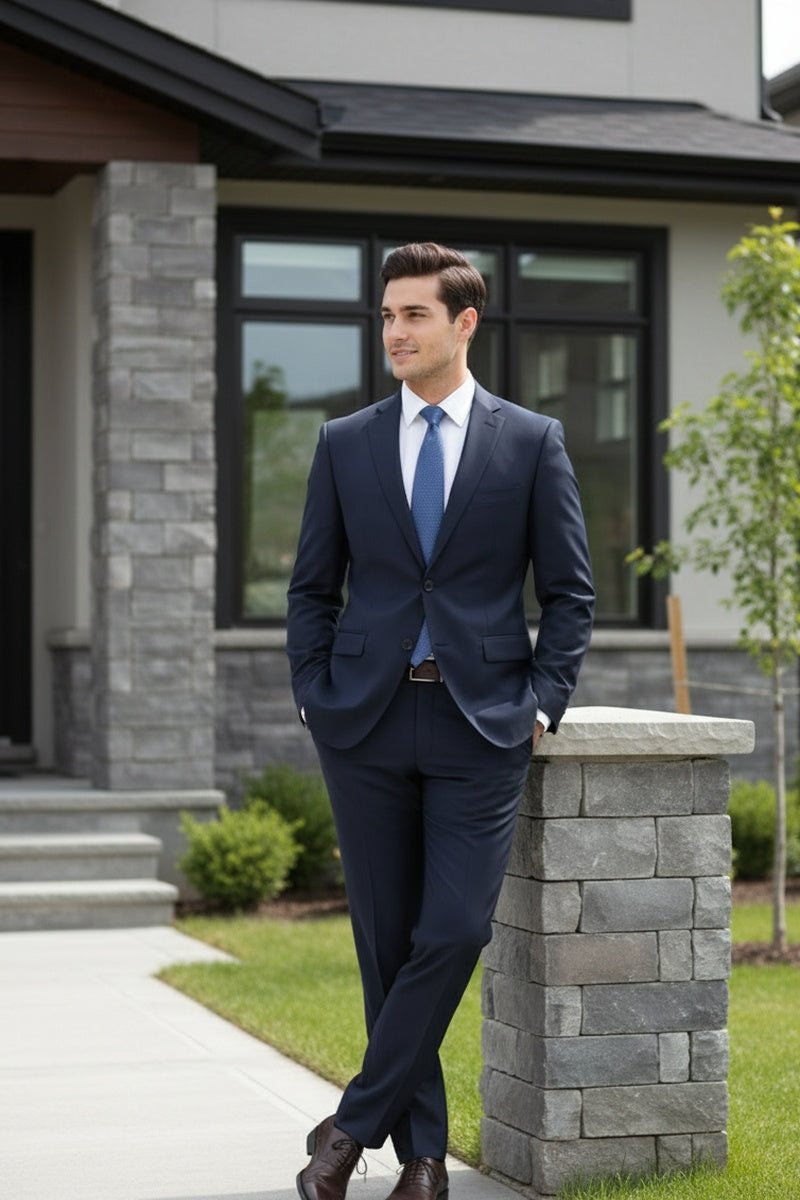 "Versafit" Navy Suit (2-Piece Set)