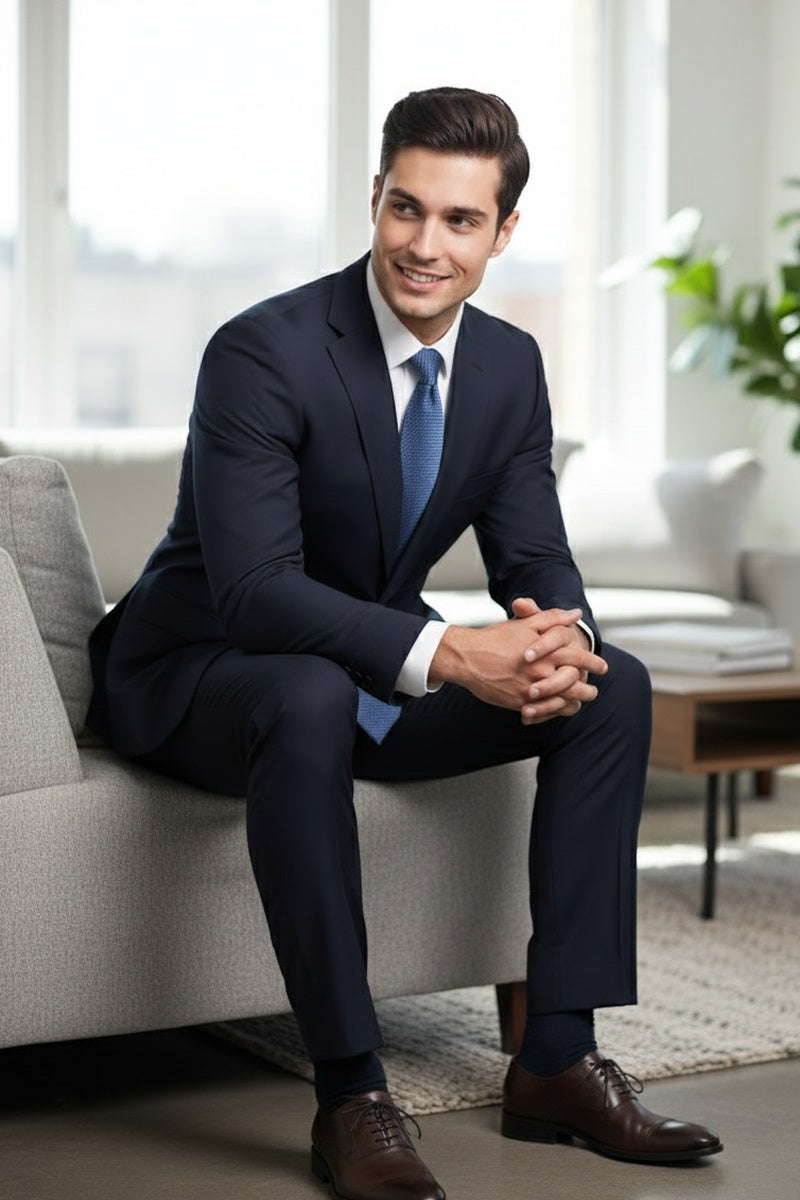 "Versafit" Navy Suit (2-Piece Set)