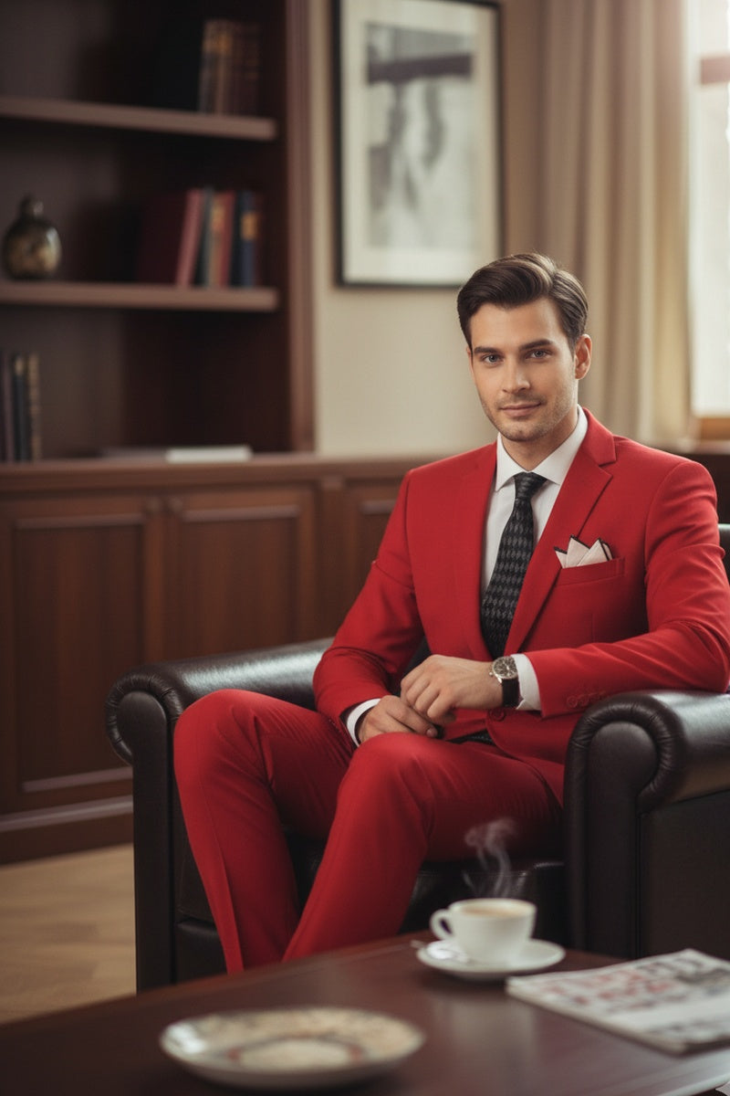 "Versafit" Red Suit (2-Piece Set)