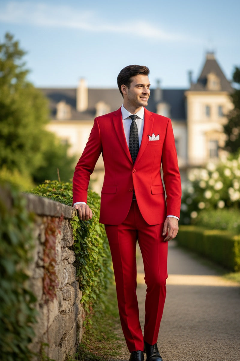 "Versafit" Red Suit (2-Piece Set)